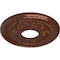 Ekena Millwork Palmetto Ceiling Medallion (Fits Canopies up to 4 7/8"), 12 1/8"OD x 3 1/2"ID x 1"P, Copper Penny CM12PMCPS - alternate 2